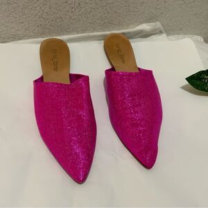 Forte_forte mules pink leather metallic in Size 9 Excellent